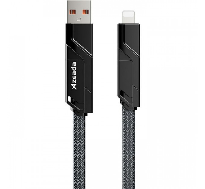 Дата кабель USB-C to USB-C + Lightning + USB-A 1.5m Black Proda (PD-B96th-BK)