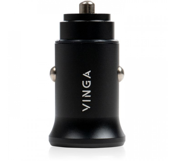 Зарядное устройство для Vinga 40W PD 2xUSB-C (20W+20W) Car Charger (VCPCCCC40)