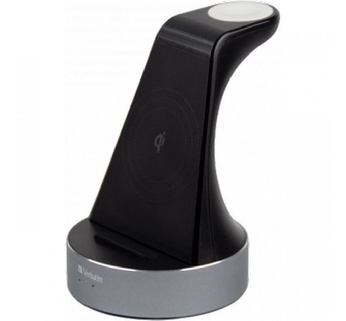 Зарядний пристрій Verbatim 2in1 Apple Watch and iPhone Charging Stand (49555)