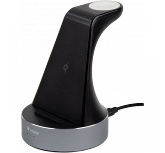 Зарядний пристрій Verbatim 2in1 Apple Watch and iPhone Charging Stand (49555)