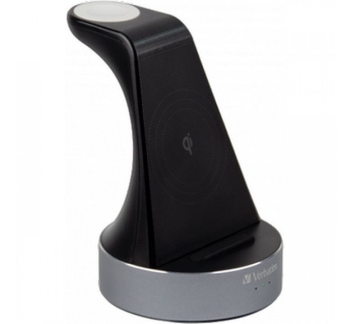 Зарядний пристрій Verbatim 2in1 Apple Watch and iPhone Charging Stand (49555)