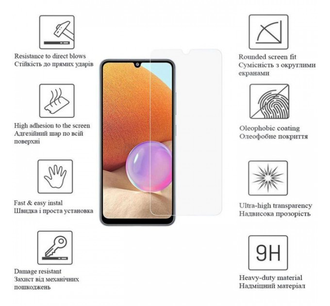 Скло захисне Drobak Samsung Galaxy A24 (717171) (717171)