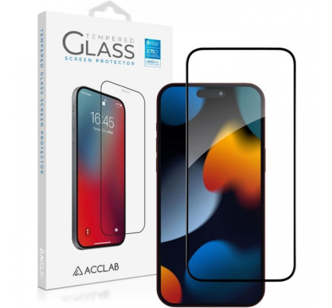 Стекло защитное ACCLAB Full Glue Apple iPhone 15 Pro Max (1283126575402)
