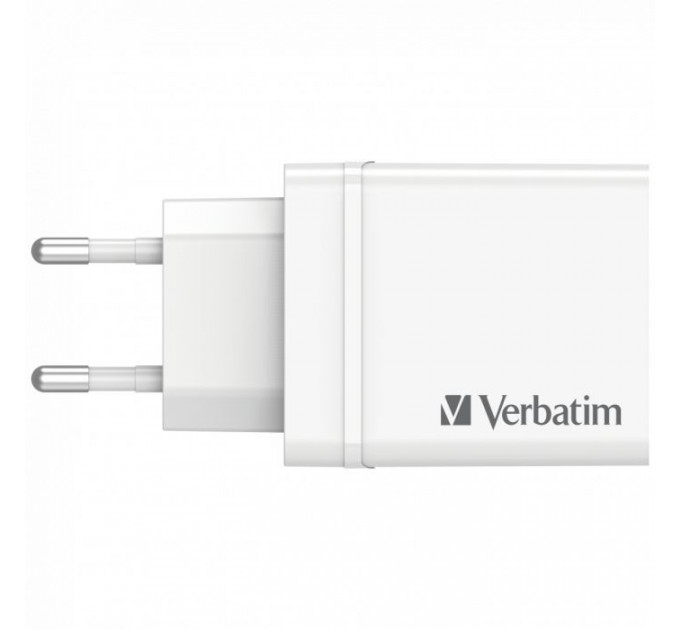 Зарядний пристрій Verbatim USB 30W PD3.0 4-ports white (49701)