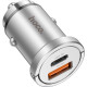 Зарядний пристрій HOCO NZ10 Handy USB-A\/Type-C Silver (6942007601825)