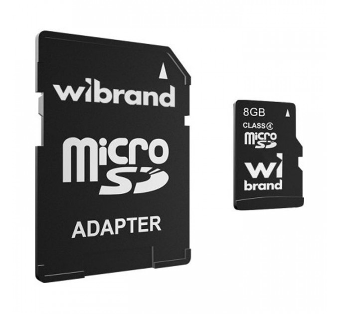 Карта памяти Wibrand 8GB microSD class 4 (WICDC4\/8GB-A)