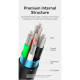 Дата кабель USB 2.0 AM to USB-C 1.5m 3.0A 18W PVC black VENTION (CTHBG)