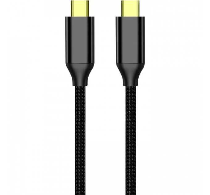 Дата кабель USB-C to USB-C 1.0m USB3.2 (20Gbps 4K PD100W) Gen2 5А black ColorWay (CW-CBPDCC062-BK)