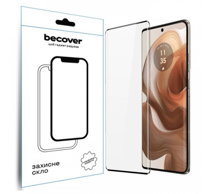 Скло захисне BeCover Motorola Edge 50 Ultra Black (712345) Скло захисне BeCover Motorola Edge 50 Ultra Black (712345)
