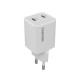 Зарядний пристрій Canyon CU35CC GaN 35W 2xPD EU White (CNS-CUW35CC)