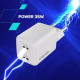 Зарядное устройство для Canyon CU35CC GaN 35W 2xPD EU White (CNS-CUW35CC)