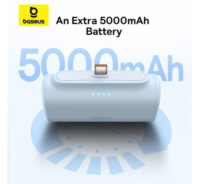 Батарея універсальна Baseus Compact 4900mAh 20W Lightning, Black (PPWC05I) (P10068304112-00)