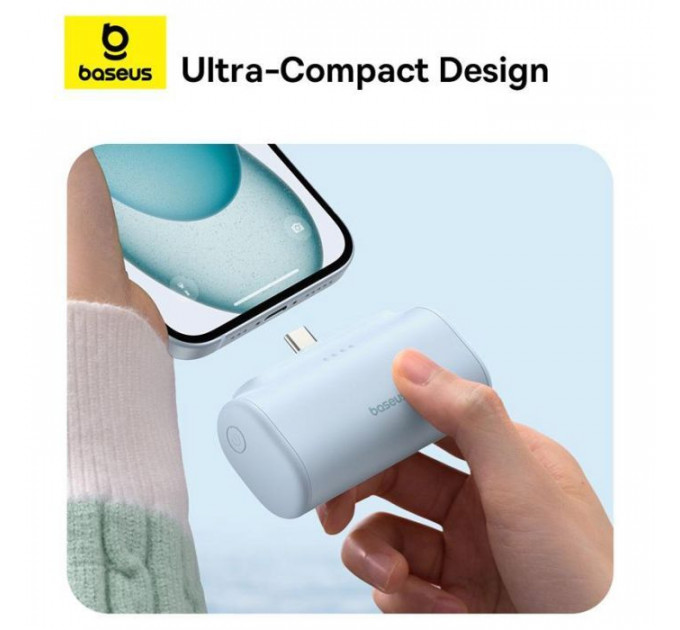 Батарея універсальна Baseus Compact 4900mAh 20W Lightning, Black (PPWC05I) (P10068304112-00)