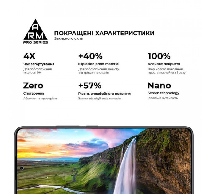 Скло захисне Armorstandart Pro Xiaomi Redmi Note 14 5G Black (ARM83175)
