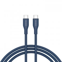 Дата кабель USB-C to USB-C 1.0m CC60SC10 60W Silicon Dark blue Canyon (CNS-CC60SC10DB)