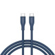 Дата кабель USB-C to USB-C 1.0m CC60SC10 60W Silicon Dark blue Canyon (CNS-CC60SC10DB)