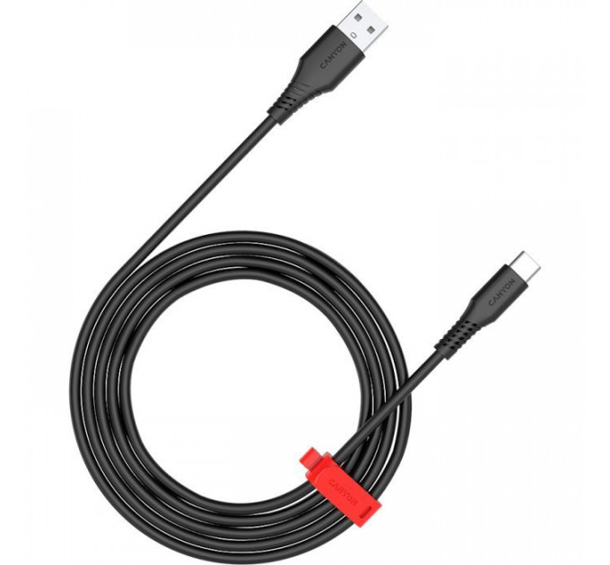 Дата кабель USB 2.0 AM to USB-C 1.2m 18W Black Canyon (CNS-AC18SC12B)