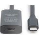 Дата кабель USB-С to USB-C 10.0m M\/F USB3.2 Gen1 Active 5G Digitus (DA-73109)