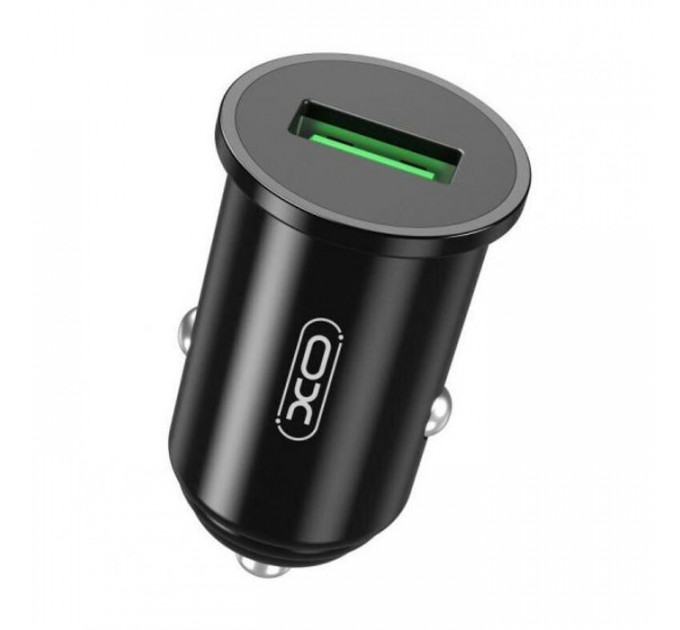 Зарядное устройство для XO TZ12 QC3.0 (1USB\/18W) + USB - Type-C Black (XO-TZ12-BK)