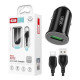 Зарядное устройство для XO TZ12 QC3.0 (1USB\/18W) + USB - Type-C Black (XO-TZ12-BK)