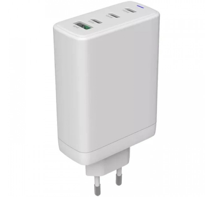 Зарядний пристрій Canyon CU140ACC GaN 150W 3xPD 1xQC EU White (CNS-CUW140ACC)