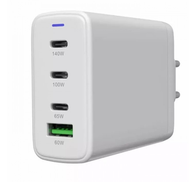 Зарядний пристрій Canyon CU140ACC GaN 150W 3xPD 1xQC EU White (CNS-CUW140ACC)