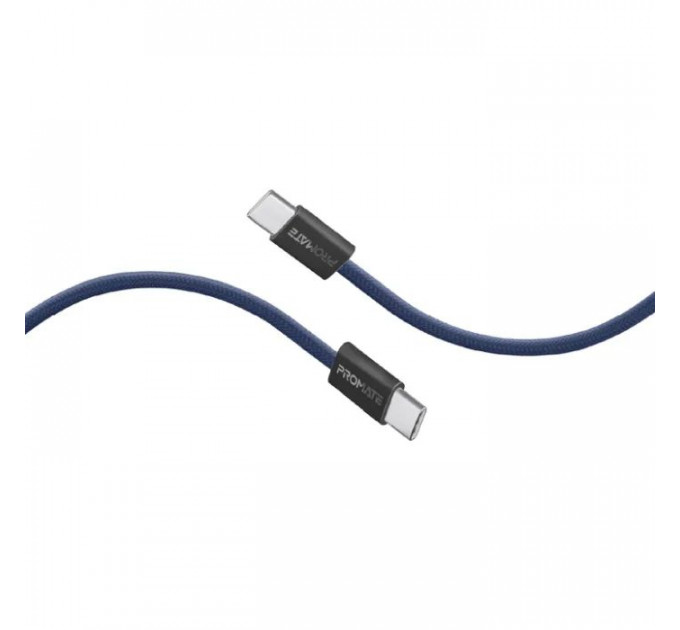 Дата кабель USB-C to USB-C 2.0m Promate (ecoline-cc200.navy)