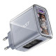 Зарядний пристрій Acefast 3xUSB 65W (2xUSB-C+USB-A) Gan A45 Fast Charger Mountain mist (6974316282099)