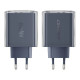 Зарядний пристрій Acefast 3xUSB 65W (2xUSB-C+USB-A) Gan A45 Fast Charger Mountain mist (6974316282099)