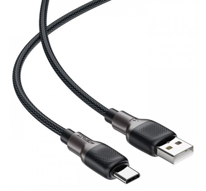 Дата кабель USB 2.0 AM to USB-C 1.2m 3.0A silicone braid Acefast (6974316283126)