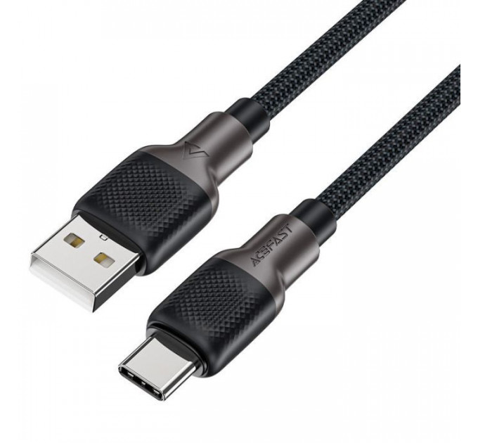 Дата кабель USB 2.0 AM to USB-C 1.2m 3.0A silicone braid Acefast (6974316283126)
