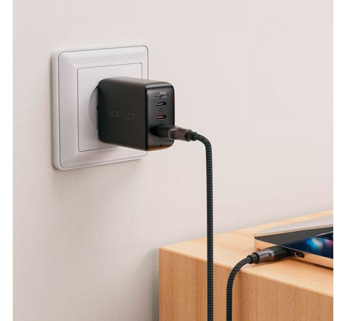 Дата кабель USB 2.0 AM to USB-C 1.2m 3.0A silicone braid Acefast (6974316283126)