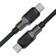 Дата кабель USB-C to USB-C 1.2m 3A silicone braid C10-03 Acefast (6974316283119)