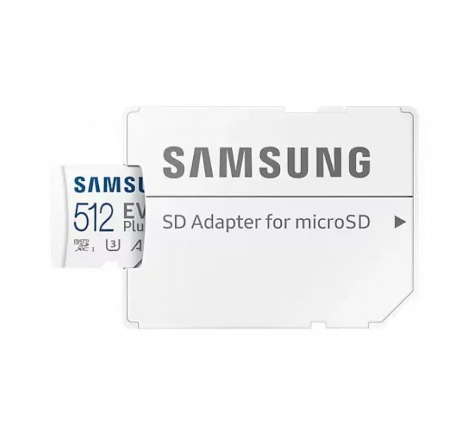 Карта памяти Samsung 512 GB microSDXC Class 10 UHS-I U3 V30 A2 EVO Plus+SD Adapte (MB-MC512SA\/EU)