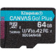 Карта пам/'яті Kingston 64GB microSDXC сlass 10 UHS-I U3 V30 A2 Canvas Go Plus G4 (SDCG4\/64GBSP)