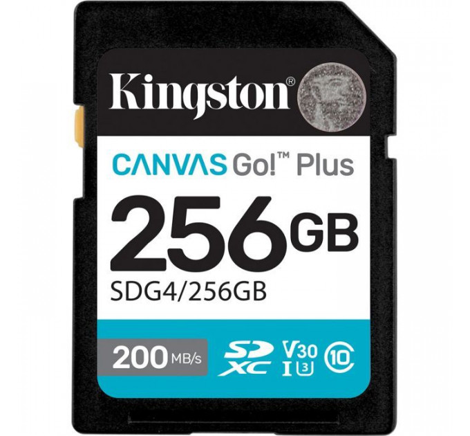 Карта памяти Kingston 256GB SDXC 10 UHS-I U3 V30 Canvas Go Plus G4 (SDG4\/256GB) Карта памяти Kingston 256GB SDXC 10 UHS-I U3 V30 Canvas Go Plus G4 (SDG4\/256GB)