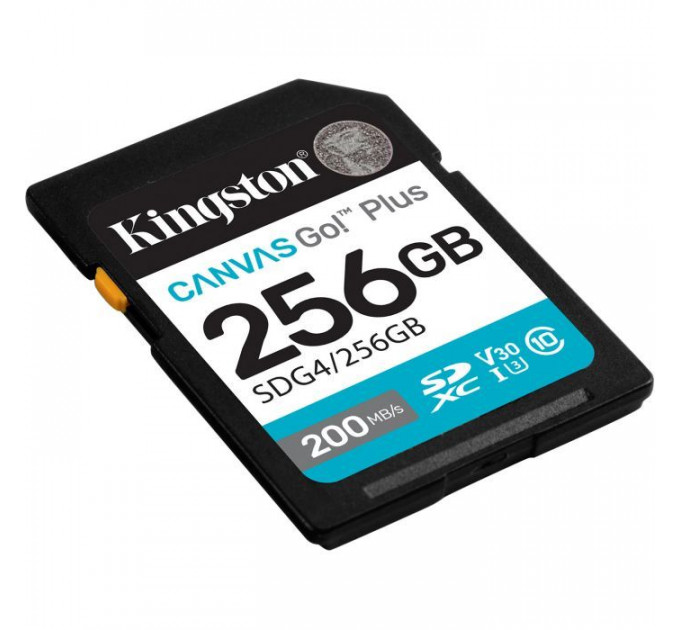Карта памяти Kingston 256GB SDXC 10 UHS-I U3 V30 Canvas Go Plus G4 (SDG4\/256GB)