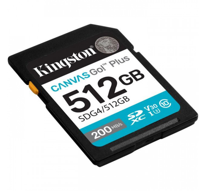 Карта памяти Kingston 512GB SDXC 10 UHS-I U3 V30 Canvas Go Plus G4 (SDG4\/512GB)
