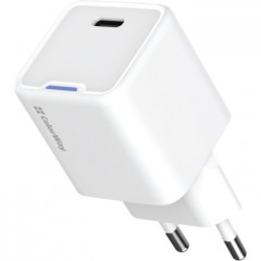 Зарядний пристрій ColorWay GaN Mini 25W PD Port PPS USB-C white (CW-CHS052PD-WT)