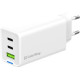 Зарядний пристрій ColorWay GaN Mini 65W PD Port PPS USB (USB-2C1A) white (CW-CHS058PD-WT)