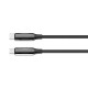 Дата кабель USB-C to USB-C 2.0m (PVC+Aluminum Alloy) (PD Fast Charging 240W) 5А black ColorWay (CW-CBPDCC070-BK)