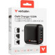 Зарядний пристрій Verbatim MiniGaN 100 W 4 ports (3xUSB-C\/1xUSB-A) (32231)