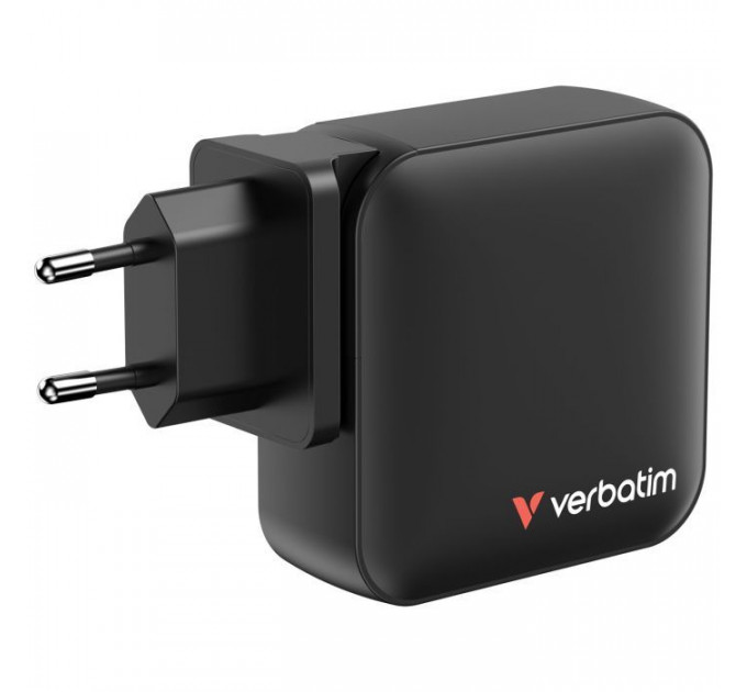 Зарядний пристрій Verbatim MiniGaN 165 W 4 ports (3xUSB-C\/1xUSB-A) (32216)