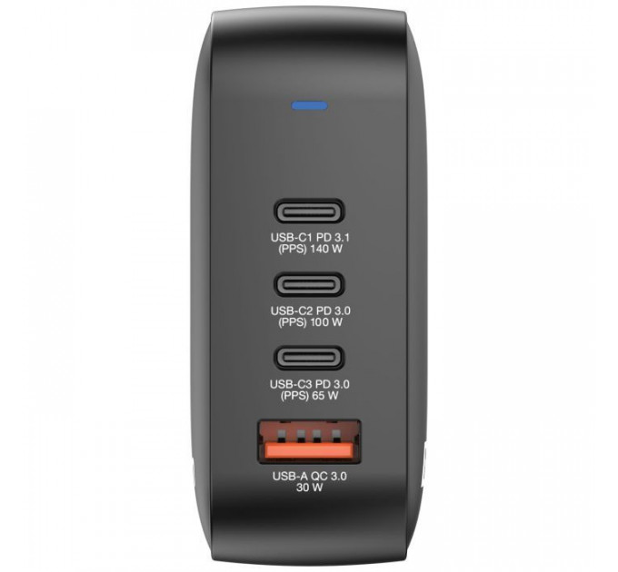 Зарядний пристрій Verbatim MiniGaN 165 W 4 ports (3xUSB-C\/1xUSB-A) (32216)