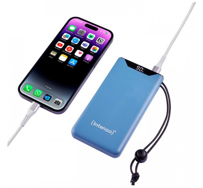 Батарея універсальна Intenso F10000 10000mAh QC\/3.0 blue (7332035)