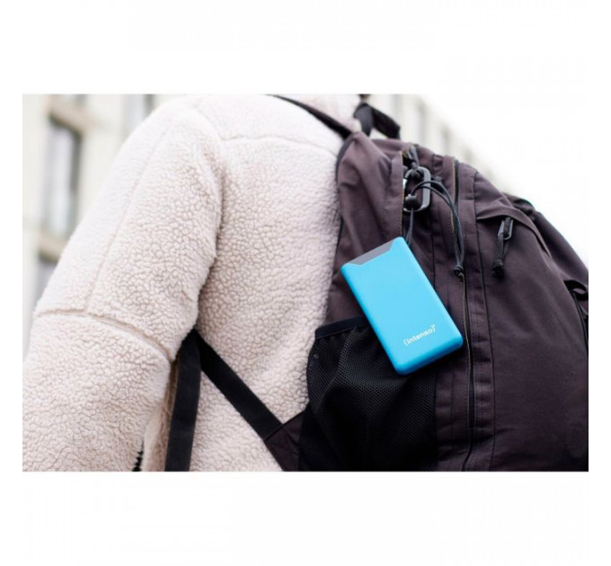 Батарея універсальна Intenso F10000 10000mAh QC\/3.0 blue (7332035)