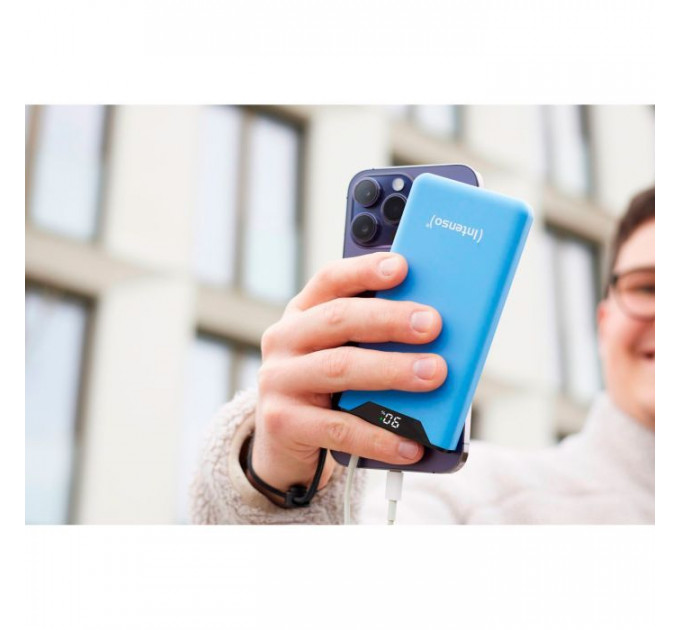 Батарея універсальна Intenso F10000 10000mAh QC\/3.0 blue (7332035)