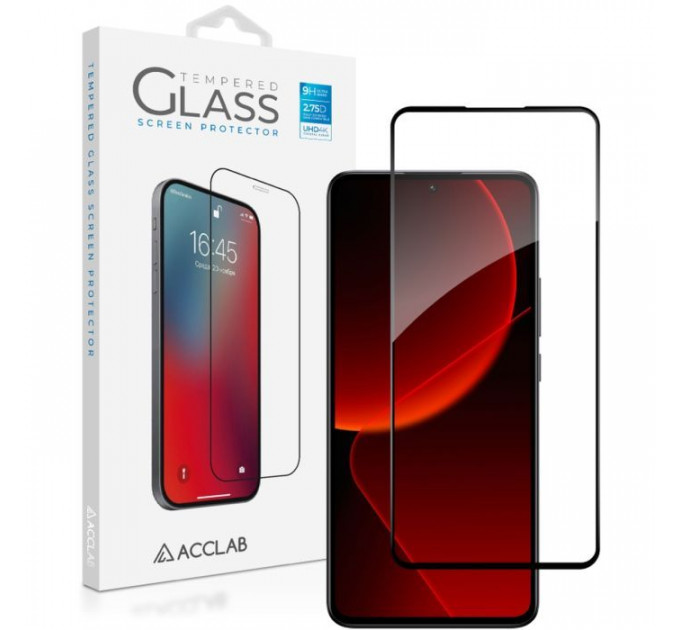 Скло захисне ACCLAB Full Glue Xiaomi 13T Black (1283126582523)