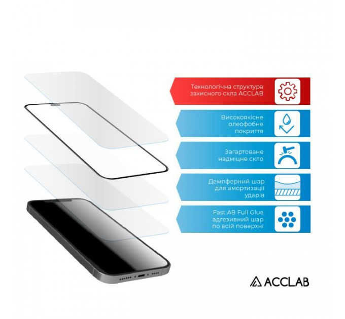 Скло захисне ACCLAB Full Glue Xiaomi 13T Black (1283126582523)