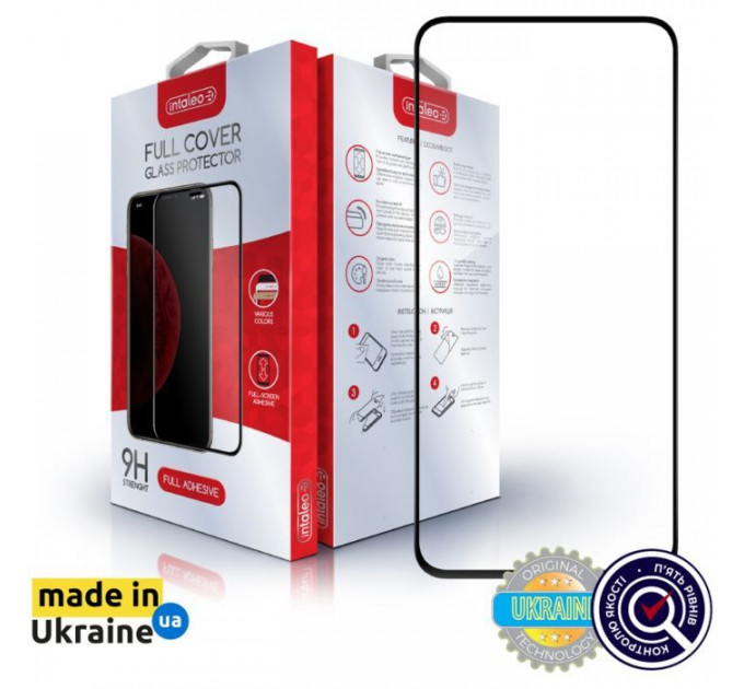 Стекло защитное Intaleo Full Glue Samsung A55 Black (1283126588860)